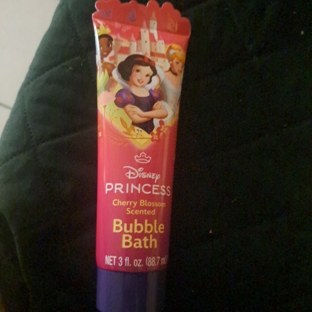 Disney Princess Pink Bubble Bath Tube with Purple Cap